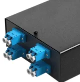 4 Port 8 Core LC Wall Mount Fiber Optic Terminal Box Metal Cold Rolled Steel Fiber Splice 