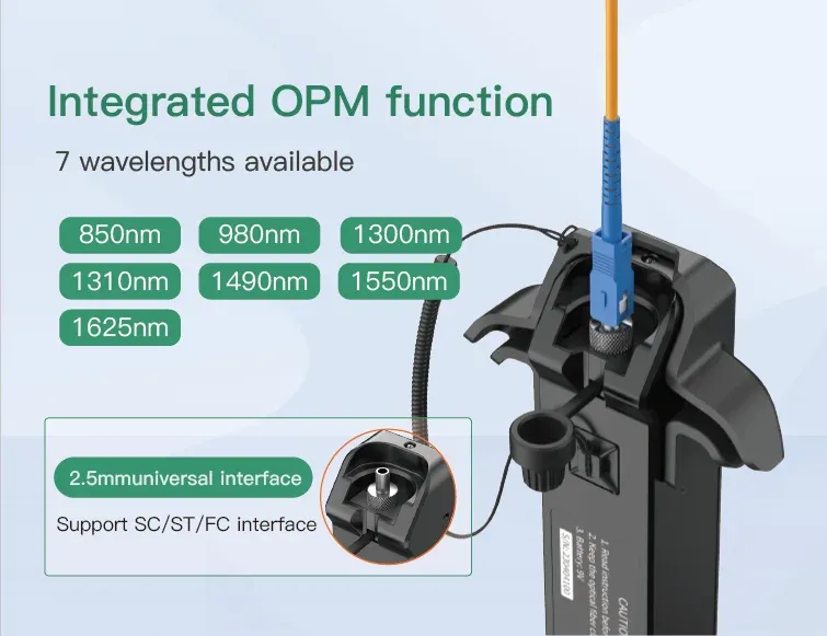 Optic Fiber Identifier OFI with OPM KFI-35P Cable Testing Equipment Fiber Optic Identifier