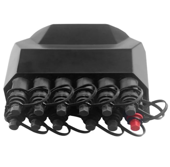 Black Waterproof 12-Port SC Fiber Optic Distribution Box, IP68 Outdoor Pre-Connected FTTH/FTTx Terminal Box-boxintelecom