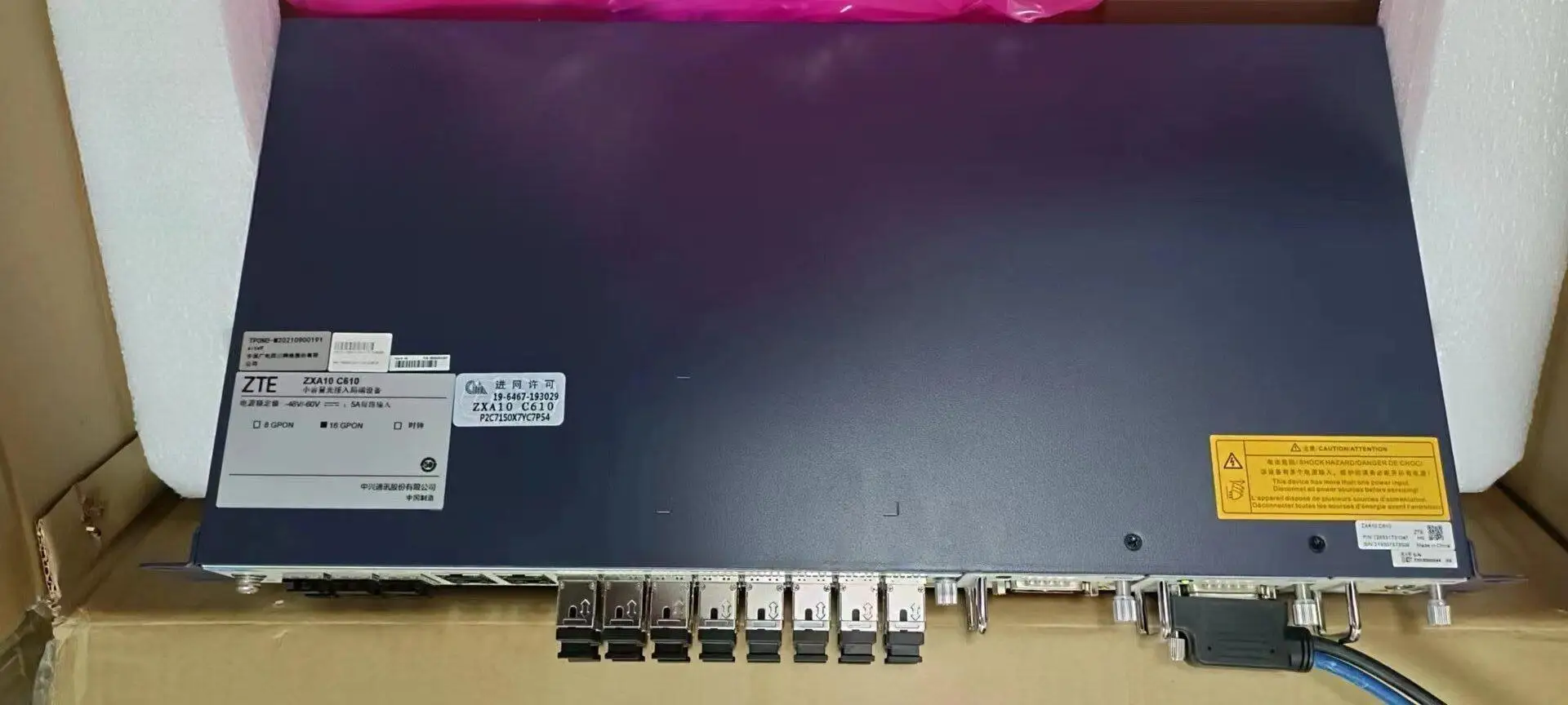 Original OLT Optical Line Terminal olt zte c610 16 port ZXA10 C610 OLT a pizza-box PON  DC AC in stock-boxintelecom