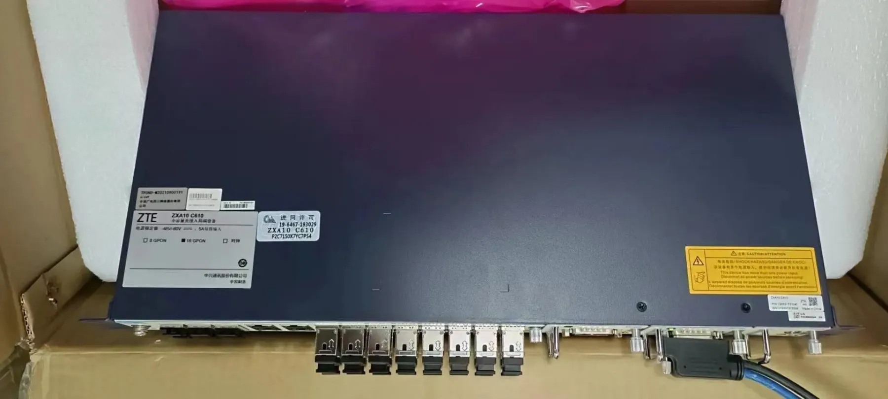 Original OLT Optical Line Terminal olt zte c610 16 port ZXA10 C610 OLT a pizza-box PON  DC AC in stock-boxintelecom