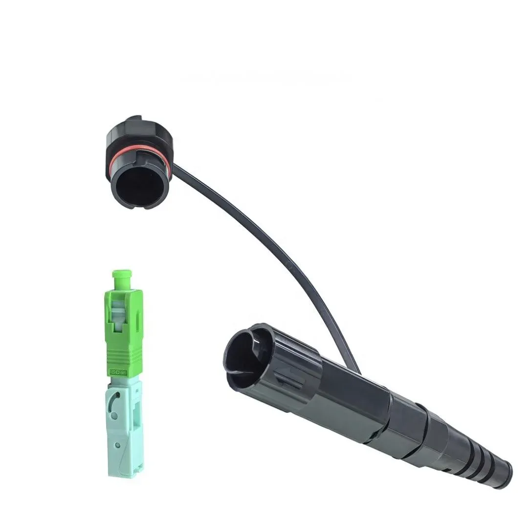 IP68 Waterproof Fiber Optic Drop Cable Outdoor Fast Connector FTTH FTTX Cable Assembly
