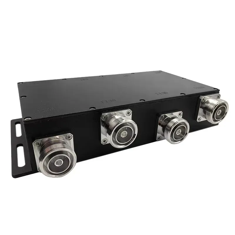 RF 500W  Low PIM 153dBc 4 in 4 Out Hybrid Combiner 698-2700MHz DIN Female Type   IBS, BTS,