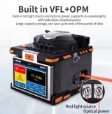 New Model Six Motors Splicing Machine Fiber Optic M5 Fusion Splicer with VFL OPM Functions