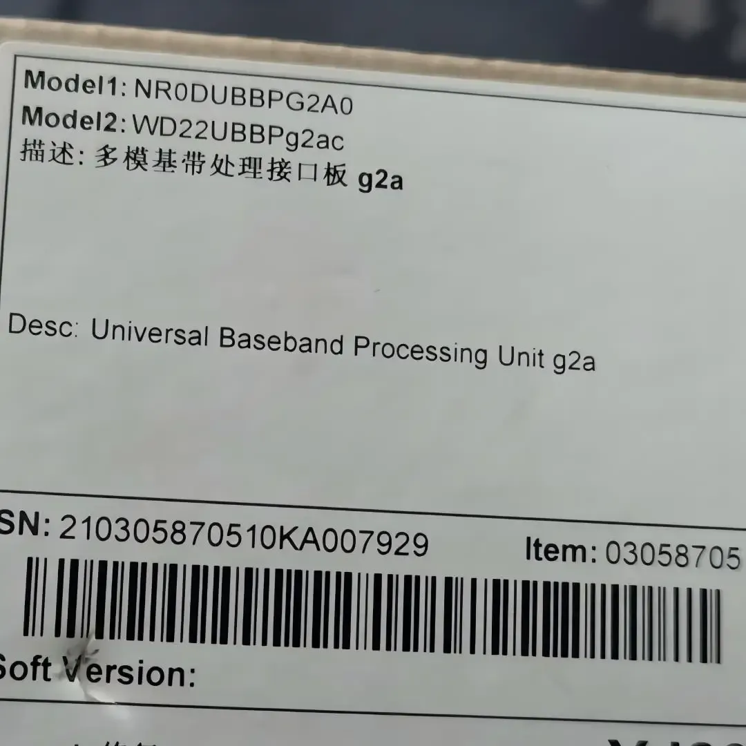 UBBPG2A 03058705 Universal Baseband Processing Unit WD2DUBBPG2A1 for Huawei BBU5900