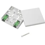 GELRHONR FTTH Outdoor Waterproof ABS Plastic Double-Port SC/APC Type Fiber Panel Box 2 Cor