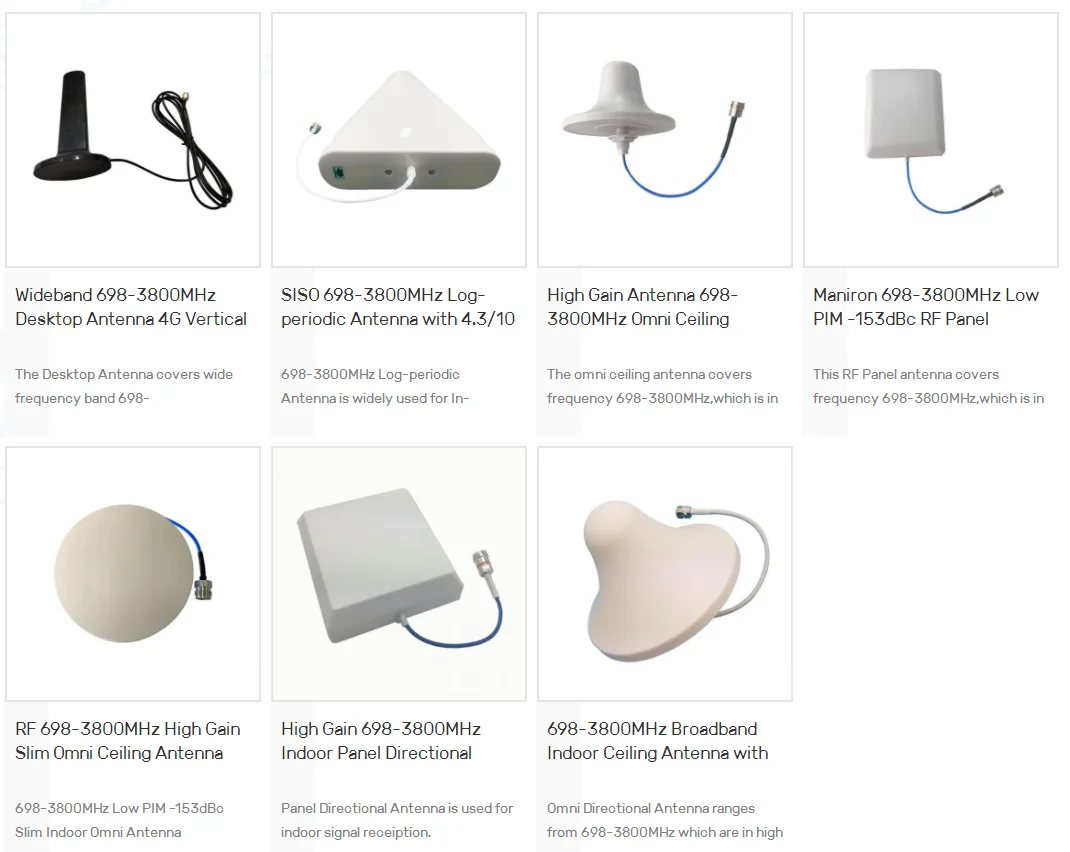 50W 4.9-7.125GHz 15dBi MIMO Horn Antenna With RPSMA Connector for DAS IBS