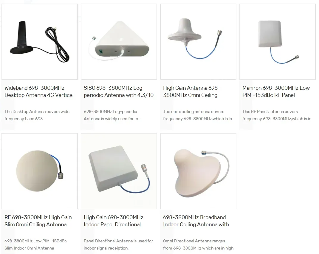 50W 4.9-7.125GHz 15dBi MIMO Horn Antenna With RPSMA Connector for DAS IBS