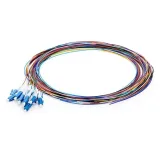 12 Cores Pigtail Fibers Single-Mode Bunch Fiber Optic Pigtail LC/UPC PVC/LSZH Outer Jacket