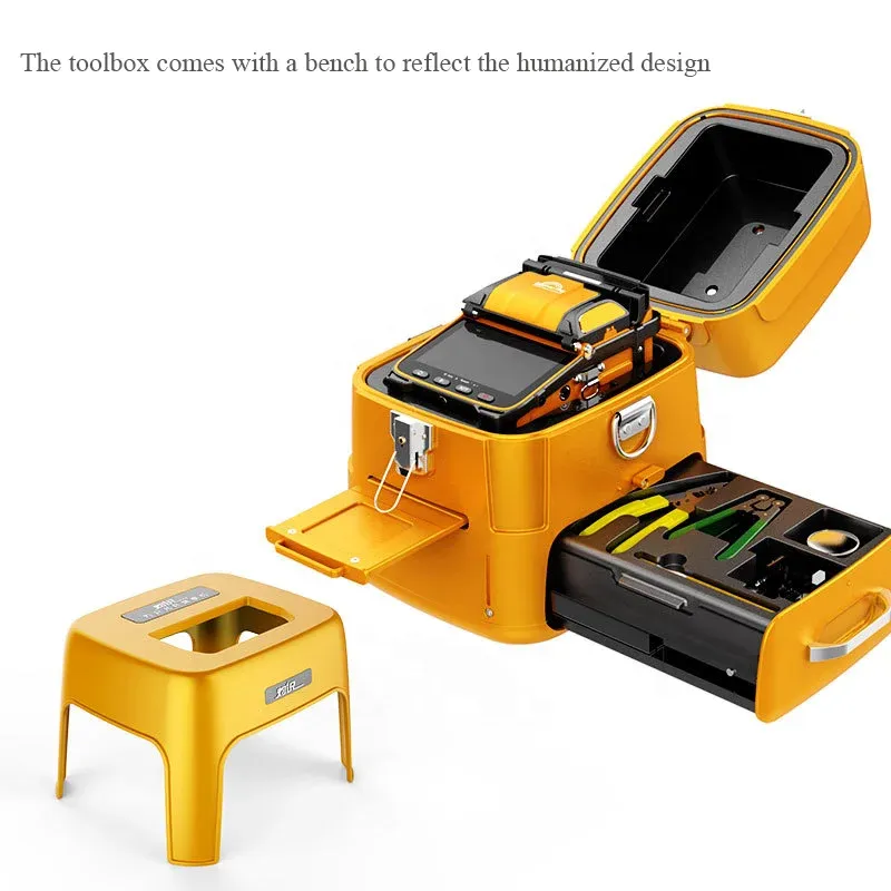 Fiber Splicer AI-9 Splicing Six Motor Core Alignment Fiber Fusion Splicer Automatic FTTH Fiber Optical Welding Splicing Machine-boxintelecom