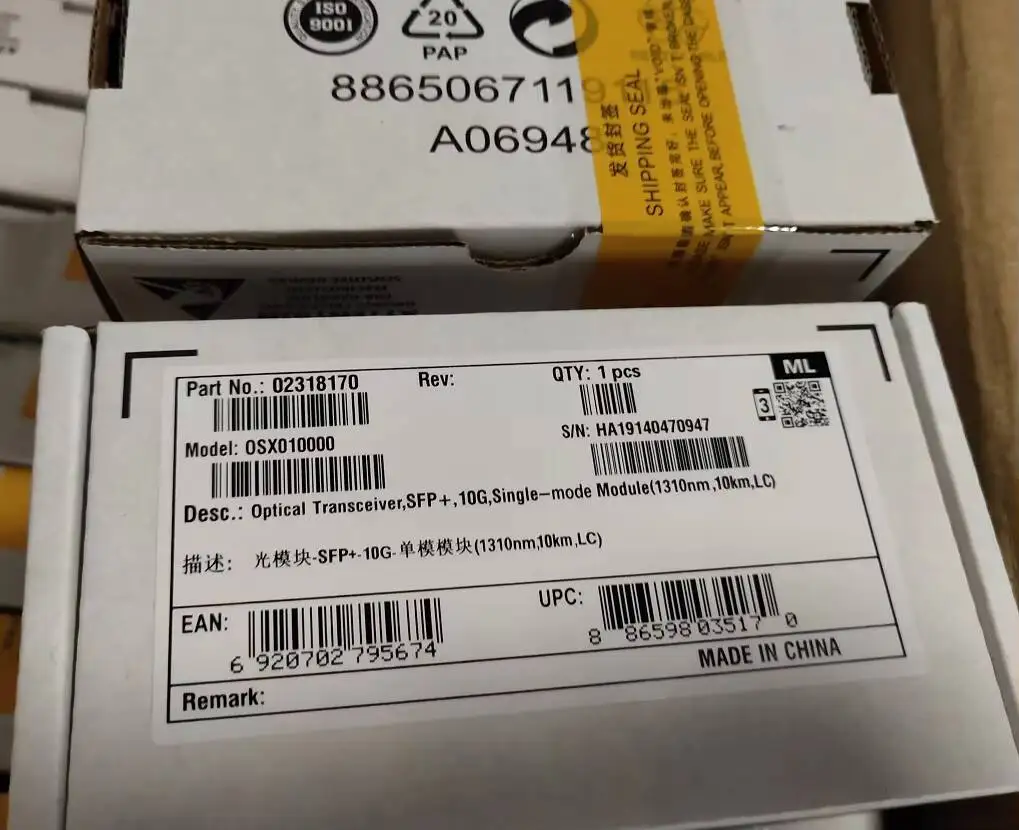In Stock Original SFP+ 10G Single Model Module 1310NM 10KM LC 02318170 OSX010000-boxintelecom