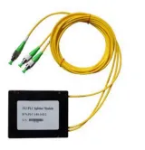 Fiber Optical PLC Splitters 1*2 Way ABS Box SC/UPC Fiber Optic Splitter FTTH GPON EPON