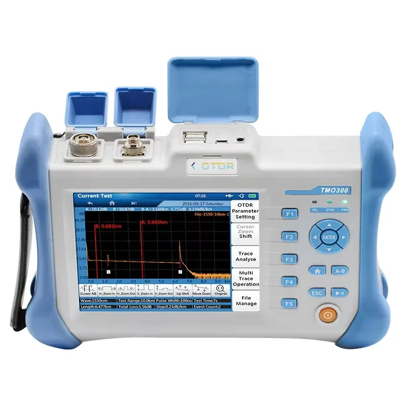 OTDR TMO300   Mini Smart Fiber Optic Equipment 5.6 Inch Multi-function 1310/1550/1625nm Po
