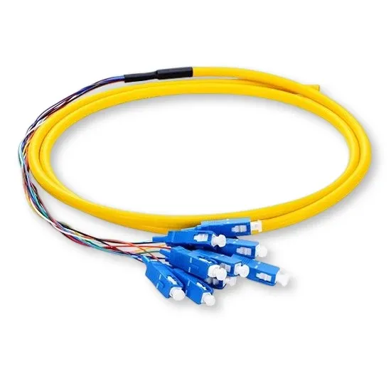 APT Hot Sale High Quality 12 Cores SC/UPC Pigtail Fiber Optic Patch Cord Qingdao APT