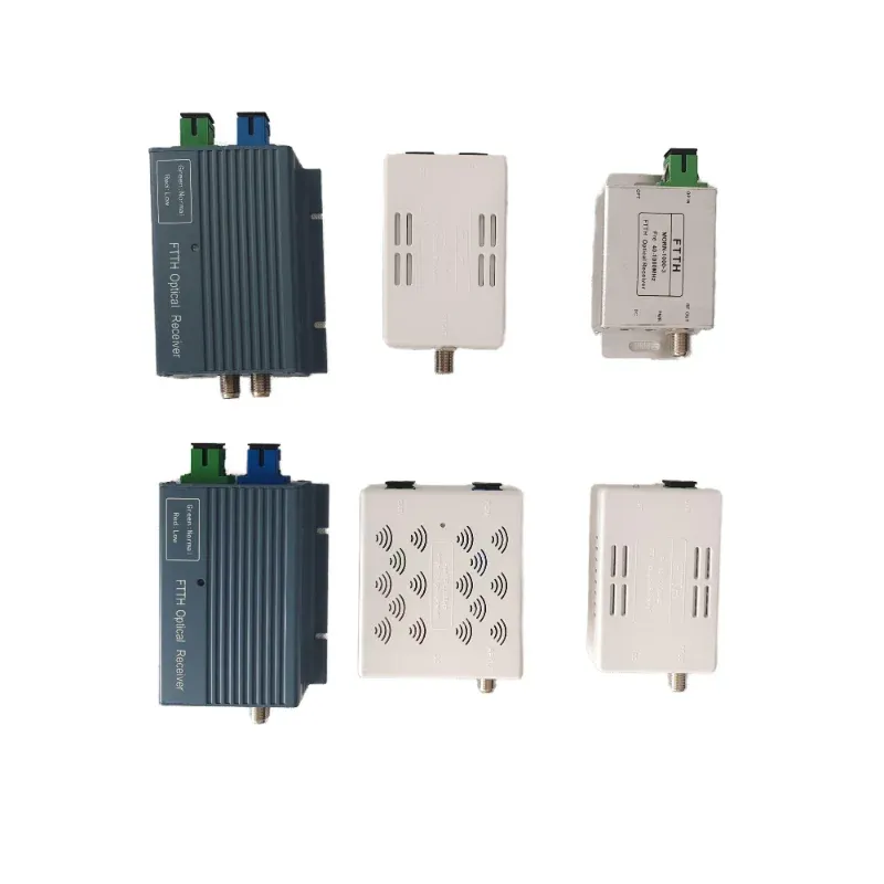 FTTH Optical Receiver  with WDM 1310/1490/1550nm FTTH Node Fiber Optical WDM Node RF Conve