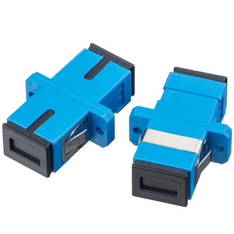 Single Core SC/UPC Fiber Optic Adapter with Flange Telecom Grade Optical Coupler for Termi