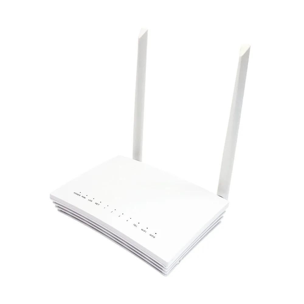 OEM ZC-520 FTTH Fiber ONU Router with 1GE+3FE+1USB+1POTS+WiFi Gpon ONT Modem Router for Optical Fiber Equipment-boxintelecom