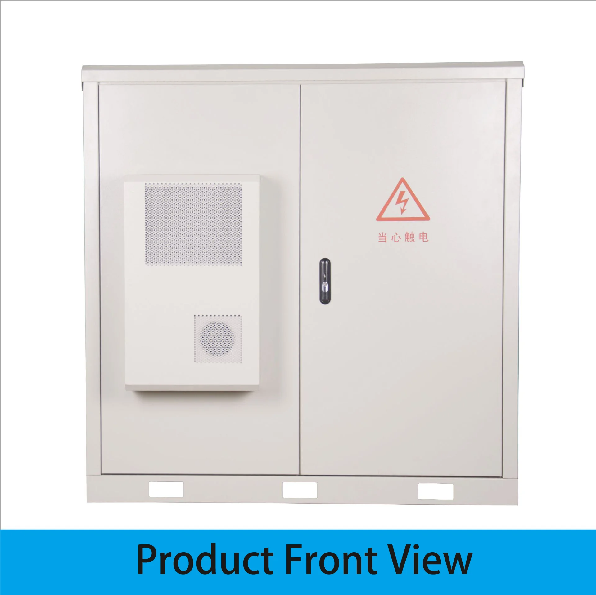 OEM ODM Custom Dual Compartment IP65 Waterproof Galvanized Steel Powder Coated RH Outdoor Cabinet for Electronics Instruments-boxintelecom