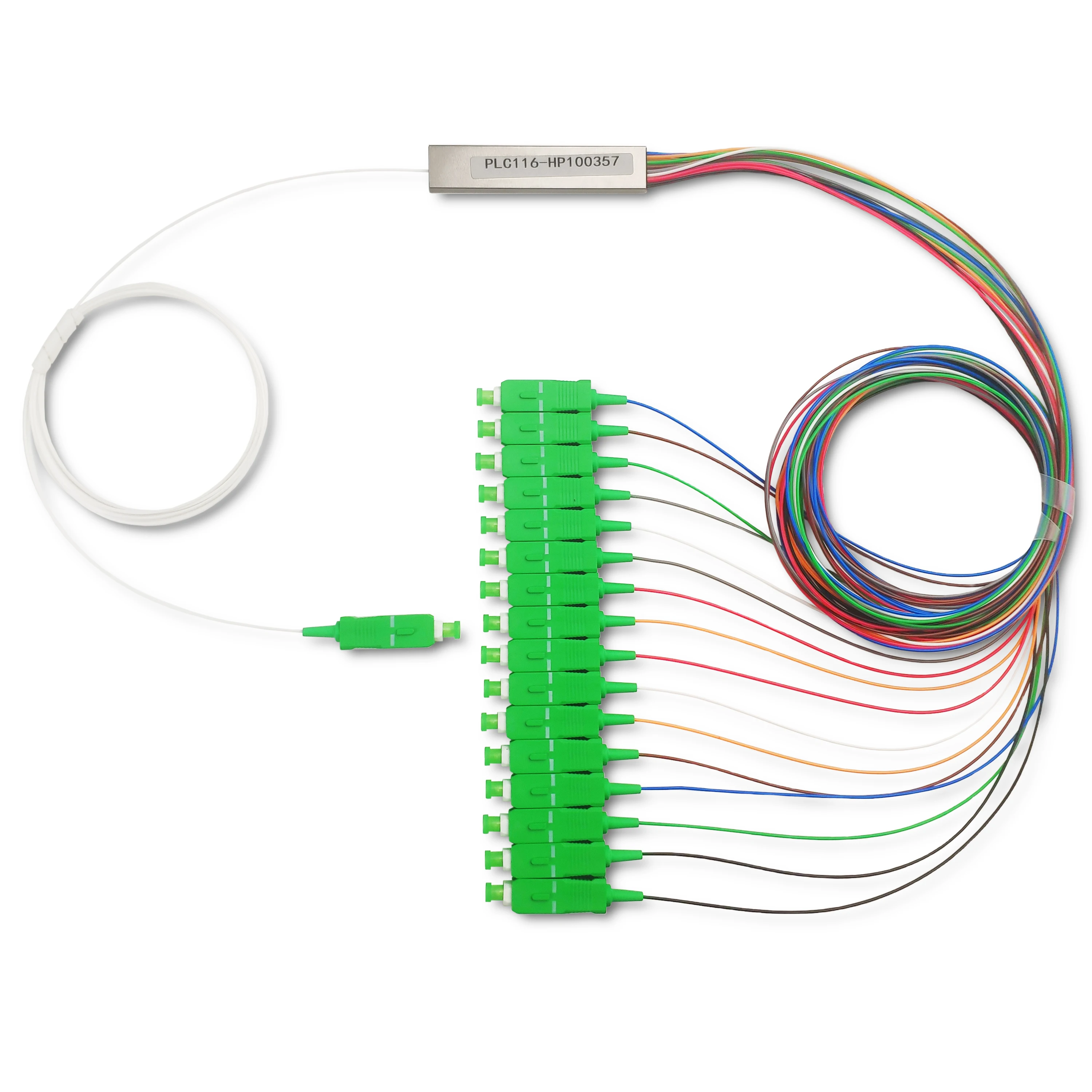 Ftth  Fiber Optic Cable Singlemode Stainless Steel Tube SC APC UPCConnector Mini 1x16 Fibe