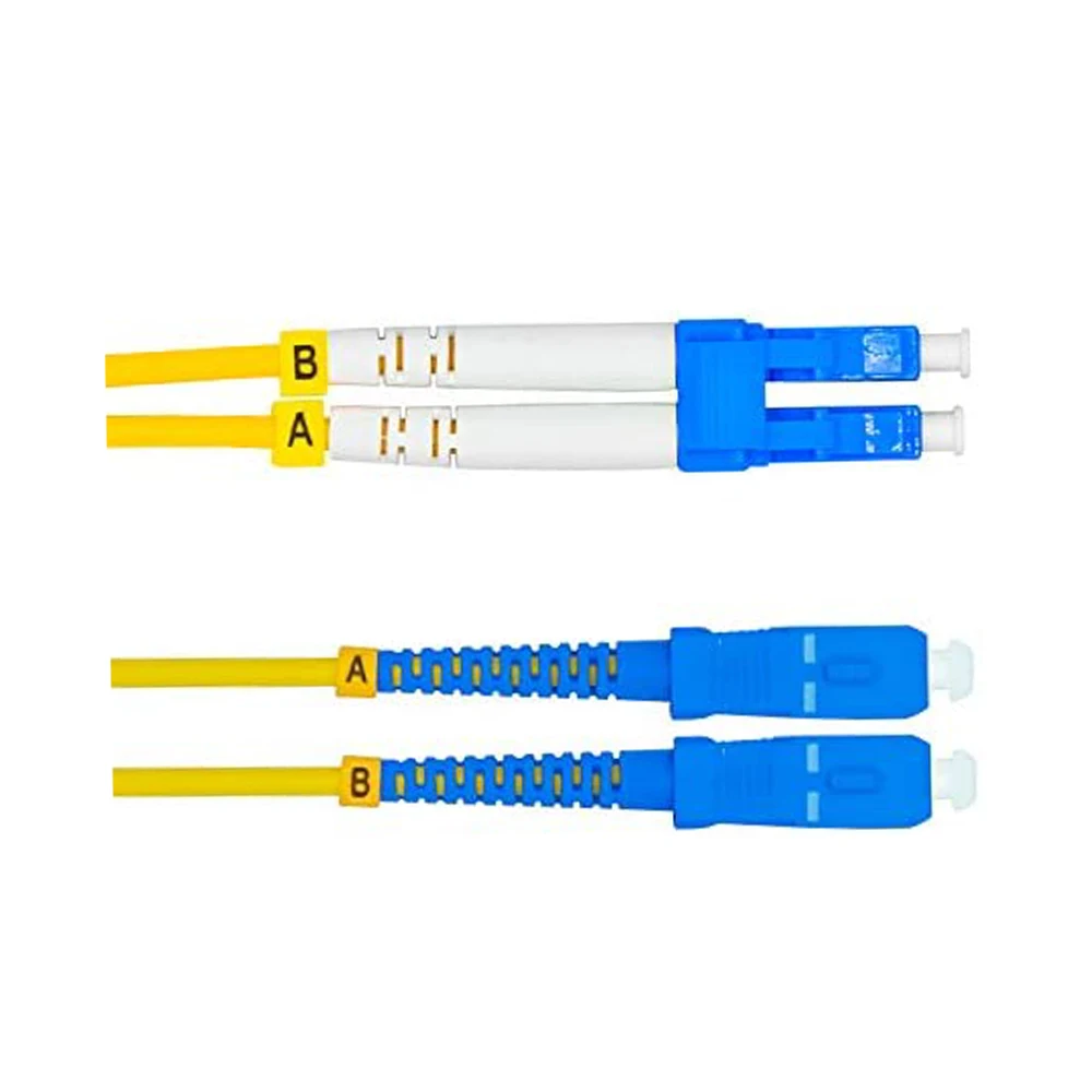 Ftth Drop Cable Cord 1Meter 3ft LC to SC Duplex 9/125 Single-Mode Fiber Optic Cable Jumper Optical Patch Cord LC-SC-boxintelecom