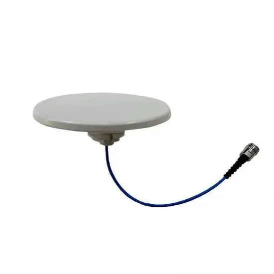 50W High Gain 600-6000MHz SISO Slim Omni Ceiling Antenna With -153dBc Low PIM for 5G Proje