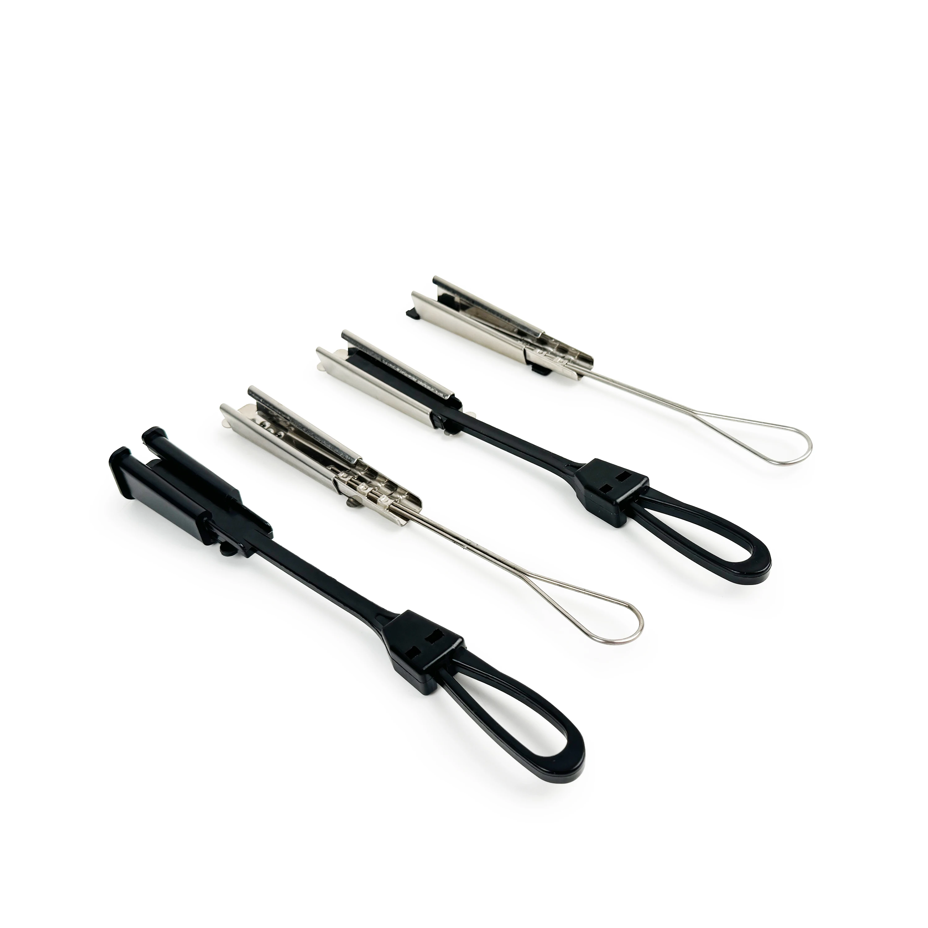 Ftth Round Tension Cable Drop Wire Clamp Flat Cable Tensioning Assembly for the Drop Cable