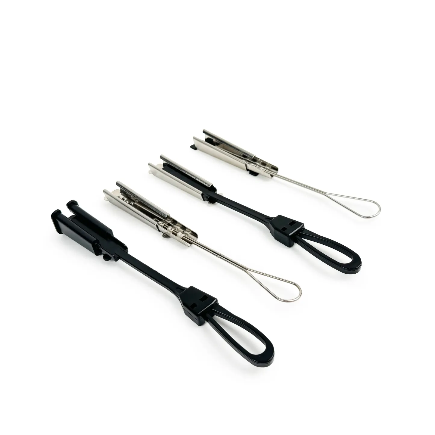 Ftth Round Tension Cable Drop Wire Clamp Flat Cable Tensioning Assembly for the Drop Cable