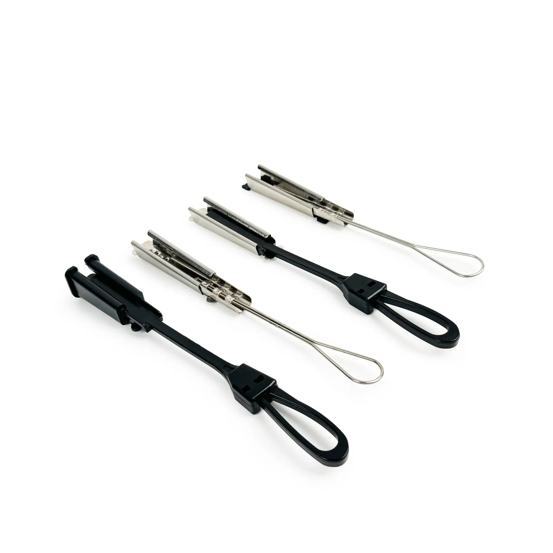 Ftth Round Tension Cable Drop Wire Clamp Flat Cable Tensioning Assembly for the Drop Cable