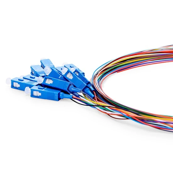 APT Hot Sale High Quality 12 Cores SC/UPC Pigtail Fiber Optic Patch Cord Qingdao APT