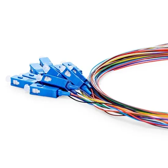 APT Hot Sale High Quality 12 Cores SC/UPC Pigtail Fiber Optic Patch Cord Qingdao APT
