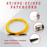Fiber Optic Patch Cord  ST/UPC - ST/UPC 2.0mm 3.0mm G652D G657A  SM MM Simplex Single-Mode