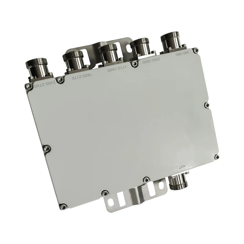 Factory Customized 690-960&1710-1880&1920-2170&2300-2690&3300-4000MHz RF Pentaplexer Low P