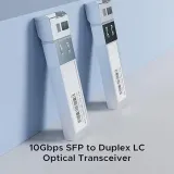 10G SFP+ BiDi Transceiver Module 1270nm/1330nm Single Fiber LC DDM 10km FTTH Compatible fo
