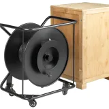 OEM SURTC FTTA Fiber Optic Cable Reel Four-Wheel Translation Cart All-Metal Body Brake Pul