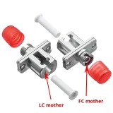 LC-FC Fiber Adapter for FTTH Single-Mode Multimode Flange Transfer Network Compatible Fibe