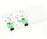 FTTH 86 Type Wall Faceplate Dual SC Port Fiber Optic Outlet Box Desktop Opticl Panel,OEM A