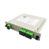FTTH Cassette Type 1*4 Fiber PLC Splitter Lgx Splitter Cassette Box Lgx Type SC/APC 1X8 PL