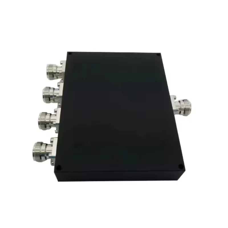 4G RF Components 698-2700MHz 4-way Wilkinson Power Splitter -160dBc Low PIM RF Power Divid