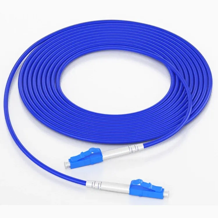 Armored Fiber Optic Patch Cord DLC-DLC UPC Uniboot Duplex OS2 OM3 OM4 LSZH Industrial Grad
