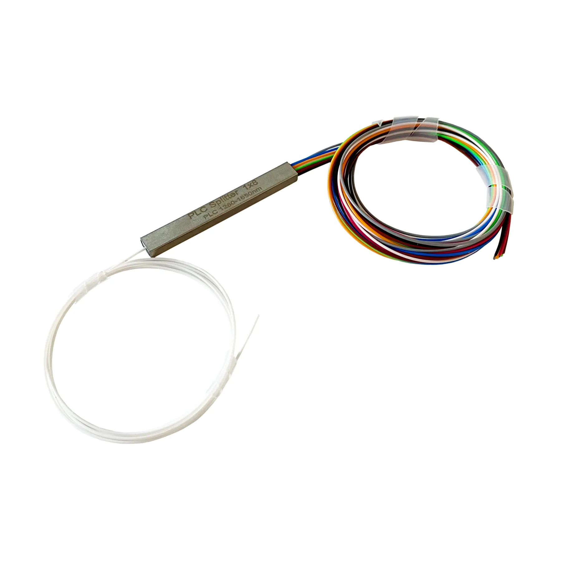 1X8 PLC Micro-Beam Splitter, Steel Tube Sc/Upc Splitter, Telecom Grade, No Connector, Mini