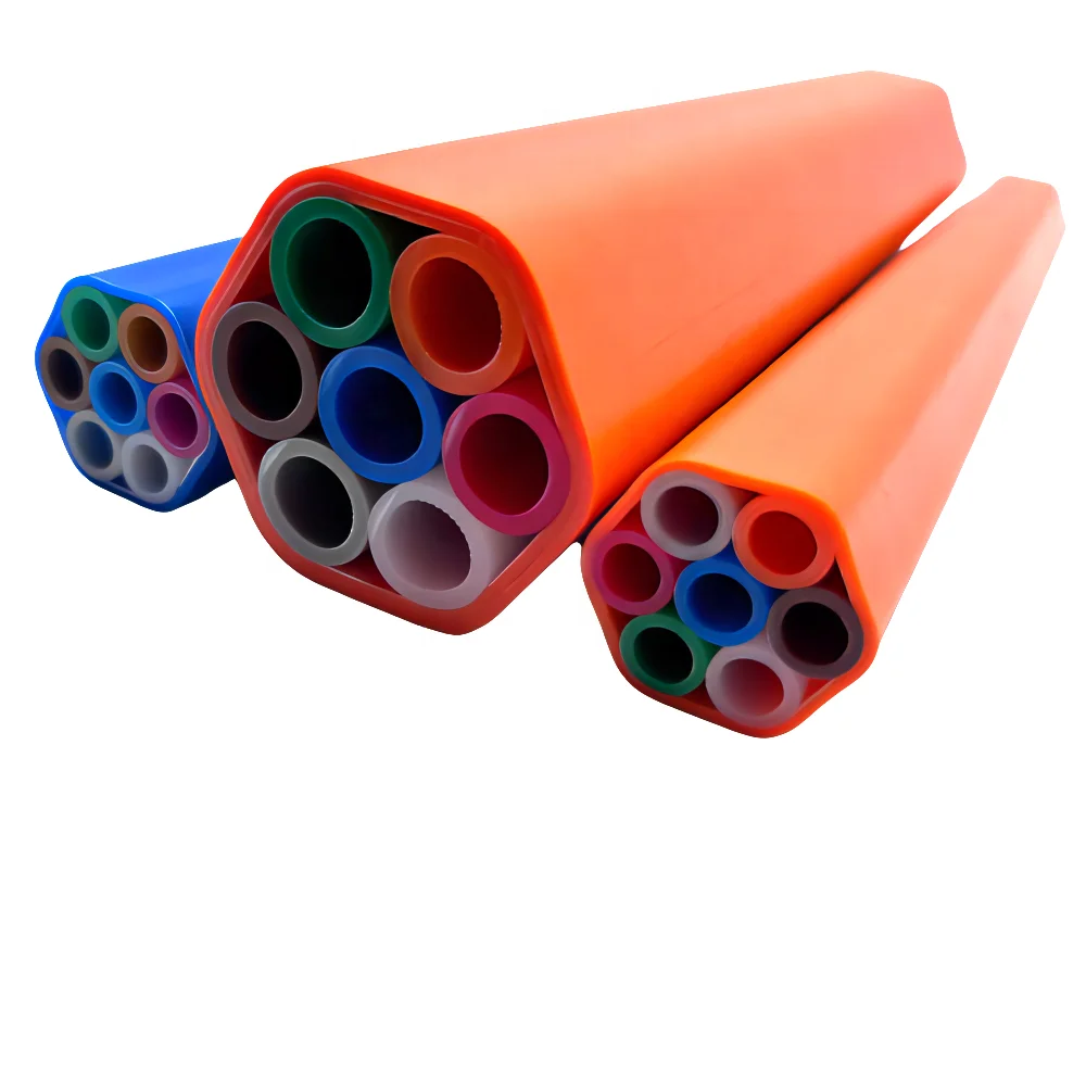 20/16mm HDPE Microduct Bundle 7-Way with PE Outer Layer for Underground Cable