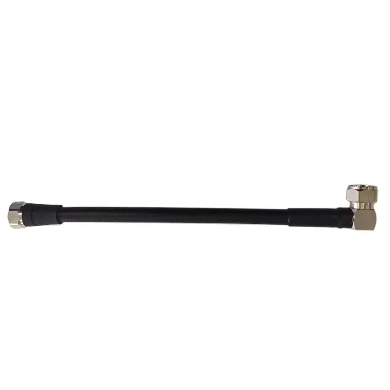 RF 1/2 Superflexiable Jumper Cable  with  4.3-10 Male to Male Right Angle to Straight 1/2 Inch