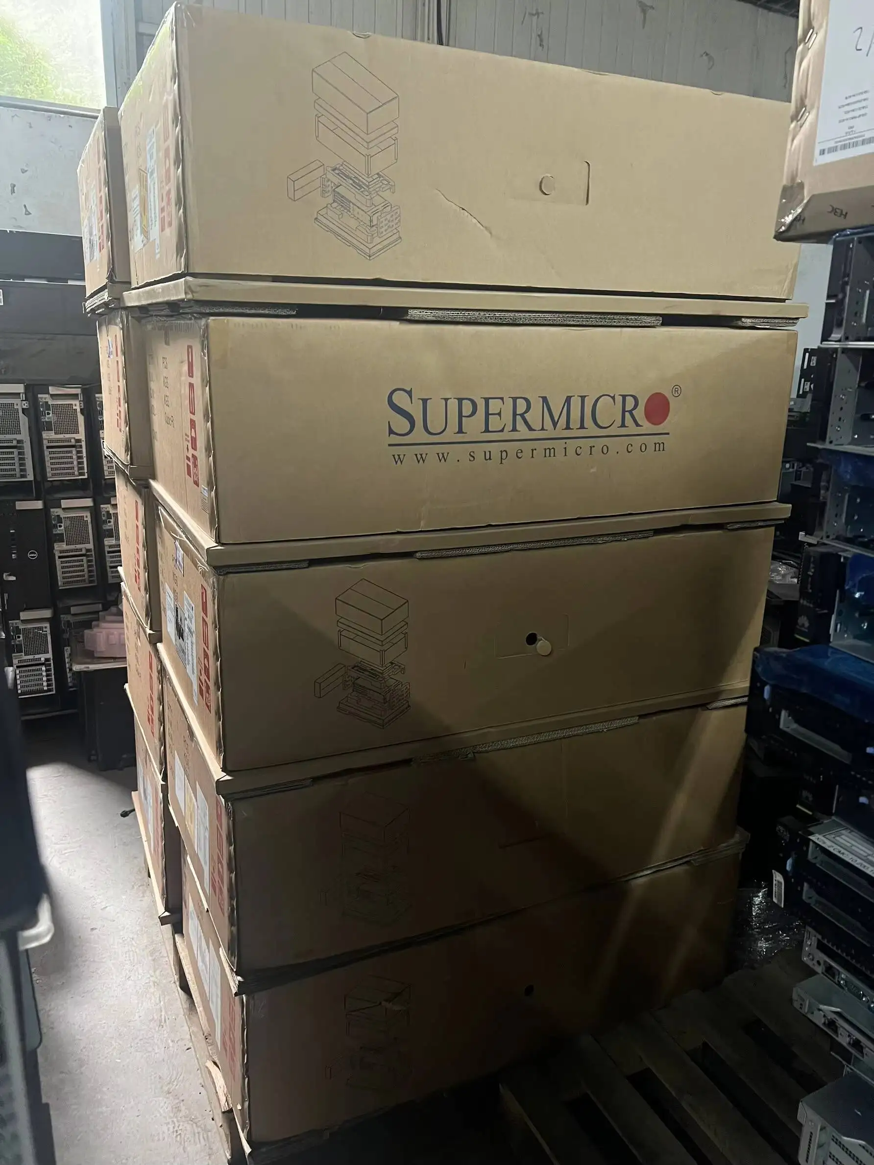 Hot Sale Used Supermicro SuperServer 6049GP-TRT GPU Dual Processor System 4U Rack Serverm Stock Original Package Server 7