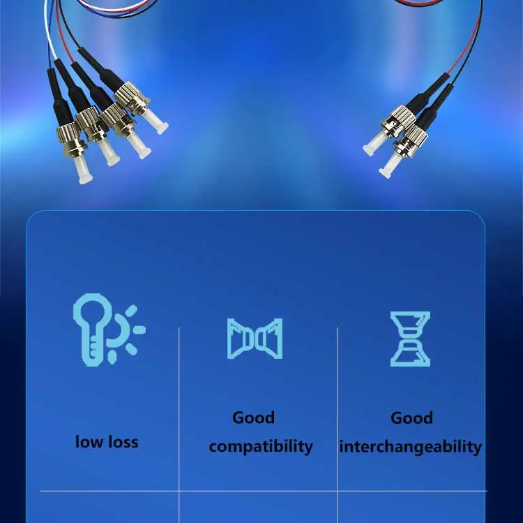 ZG TECH Dual 1x2 Multimode Fiberoptic Switch 8-Port 1310/1550nm FTTx LC/SC/FC/ST Connectors