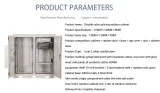 IP55 1500W Outdoor Power Enclosure Cabinet Galvanized Steel 19 Rack Telecom Filter Shelter