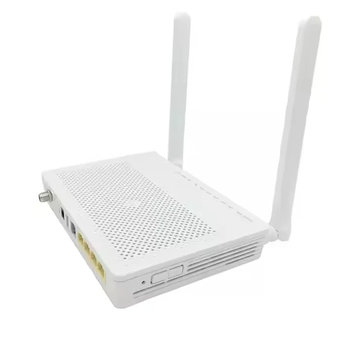 Wholesale Price Shunou EG8247H5 English Version ONU 2POTS+4GE+CATV+2.4G Wi-Fi+1USB XPON GPON EPON Fiber Optic Equipment White 1-boxintelecom