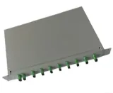 1U Rack Mount PLC Fiber Optic Splitter - 1x8 Telecom-Grade Distribution Box with Ultra-Low