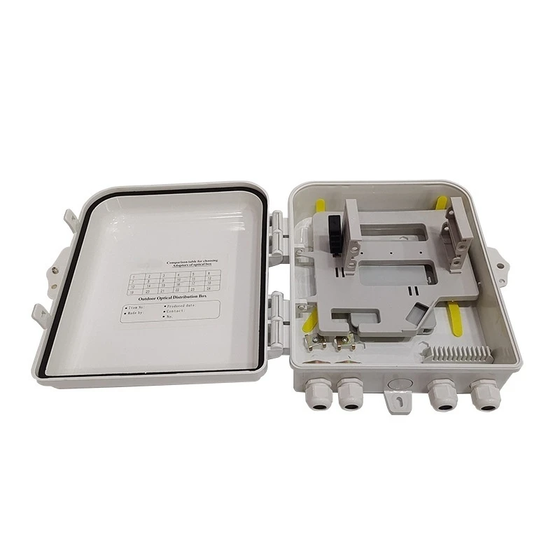Fiber Optic Splitter Distribution Box - 1x16 Thickened ABS 24-Core Telecom-Grade Optical