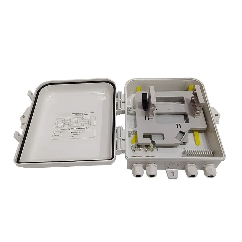 Fiber Optic Splitter Distribution Box - 1x16 Thickened ABS 24-Core Telecom-Grade Optical