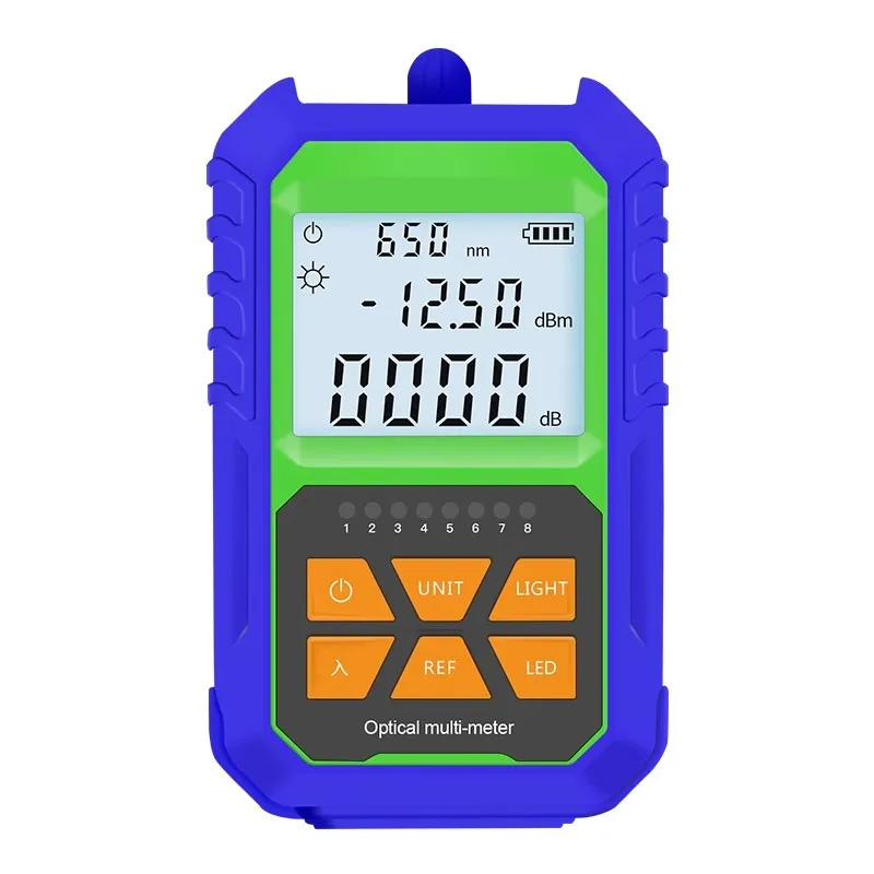 GUANGYAN OPM G5 Fiber Optic Equipment 9 Wavelengths with Network+LED Optical Power Meter Rechargeable Deviser-boxintelecom